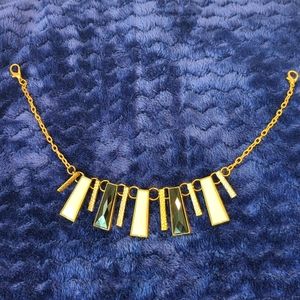 Black/White/Gold Bar Choker necklace